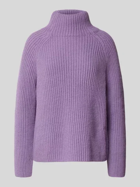 Sweter z dzianiny z dodatkiem wełny z alpaki model ‘ARWEN’ Drykorn