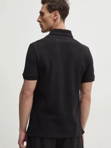 Koszulka polo Versace Jeans Couture z logo czarna