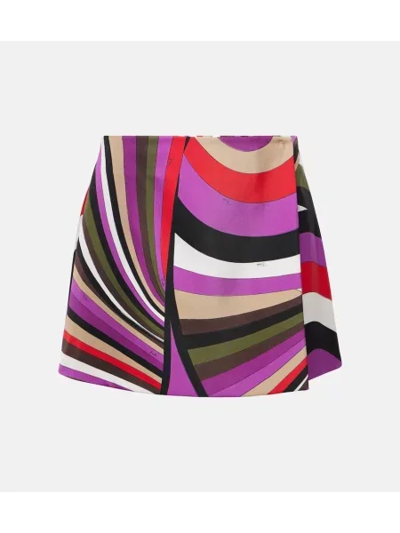 Fustă Pucci de mătase cu imagine