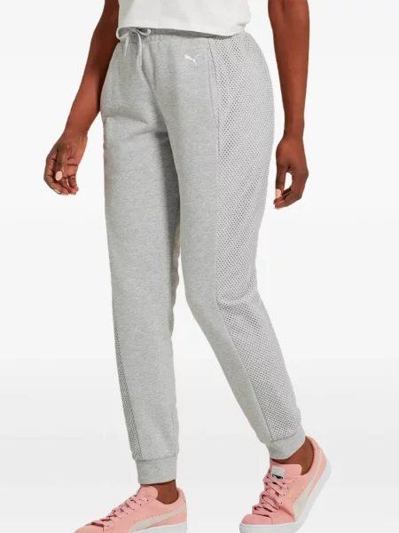 Pantaloni Puma plasă alergare gri
