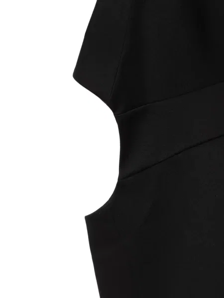 Fustă midi Comme Des Garçons asimetrică negru