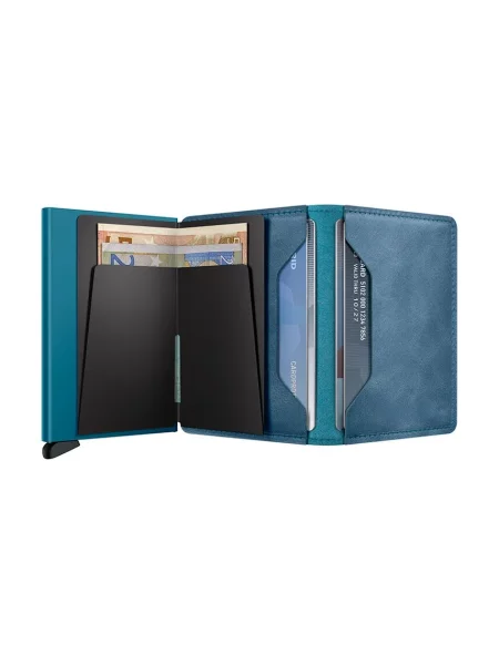 Secrid portofel de piele SV-Teal albastru