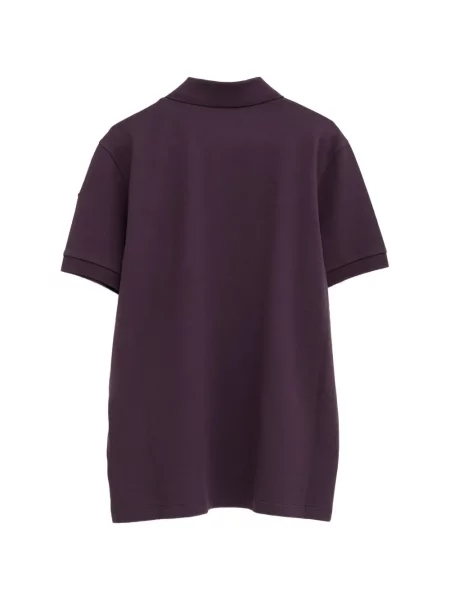 Tricou polo Moncler cu autograf violet