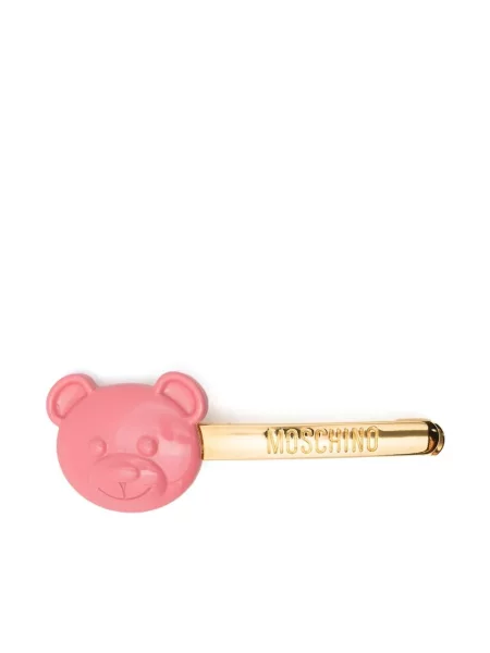 Ursuleț de pluș brosa Moschino roz