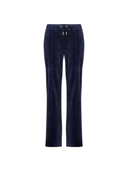 Juicy Couture Hlače Tina morsko / srebro plava