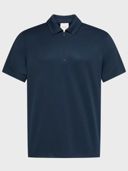 Стрейчевое поло Calvin Klein синее