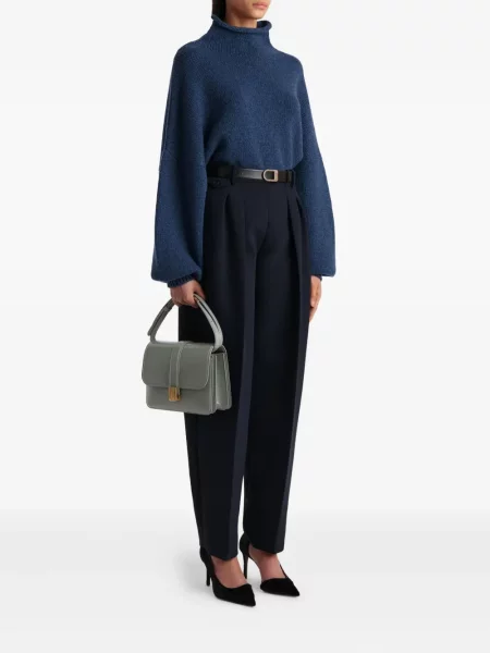 Pantaloni Khaite plisate albastru