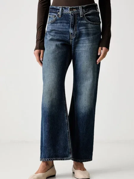 Levi's blugi pentru femei BAGGY DAD LASSO albastru