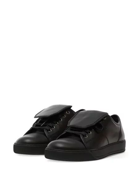 Sneakerși Lanvin din piele negru