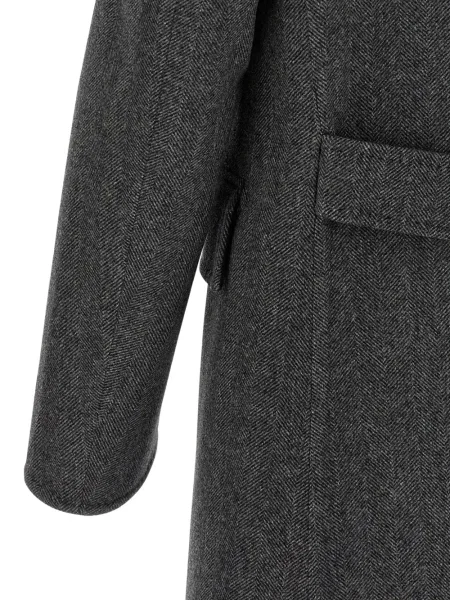 Palton Tom Ford cu model herringbone gri