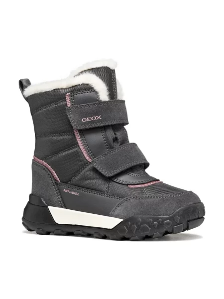 Geox cizme de zăpadă pentru copii TREKKYUP gri