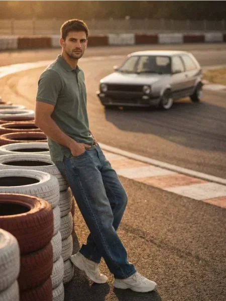 Sinsay koszulka polo z haftem zielony