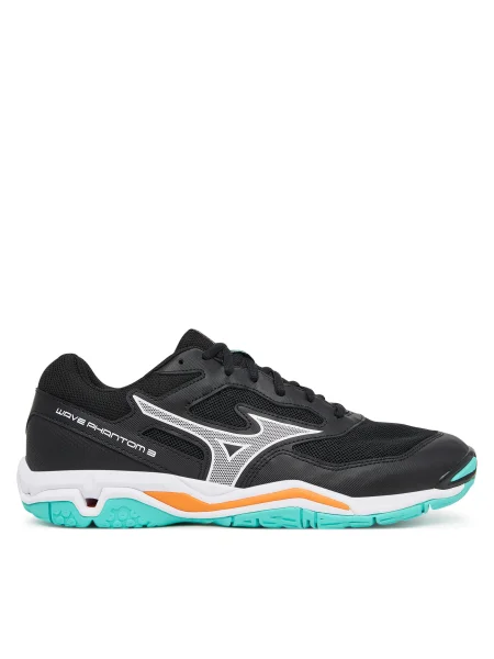 Hádzanárske topánky Mizuno Wave Phantom 3 black/tangelo/ice green čierna
