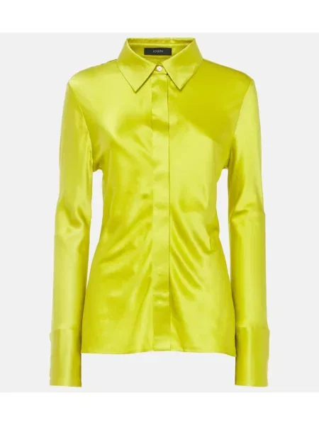 Bluză Joseph din satin galben
