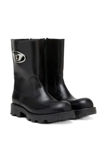 Botine Diesel din piele negru