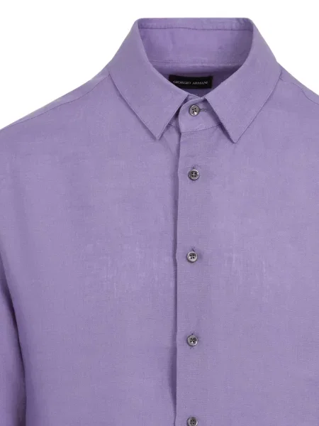 Cămașă Giorgio Armani lungă violet
