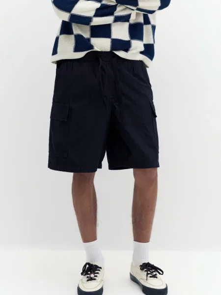 Pull&Bear Cargo hlače crna