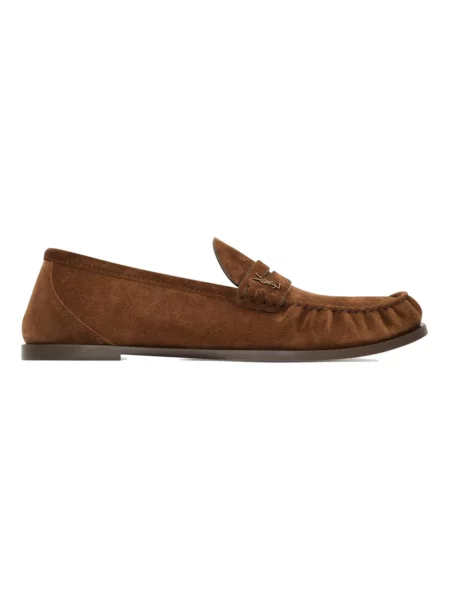 Półbuty Saint Laurent skórzane brązowe