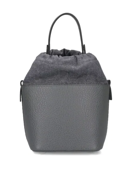Geantă bucket Maison Margiela din piele gri