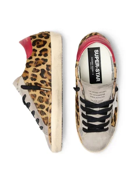 Маратонки Golden Goose с принт с леопардов принт златисто