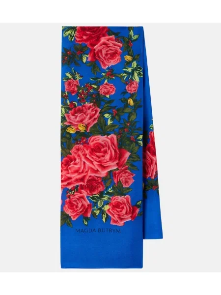 Fular Magda Butrym de lână cu model floral