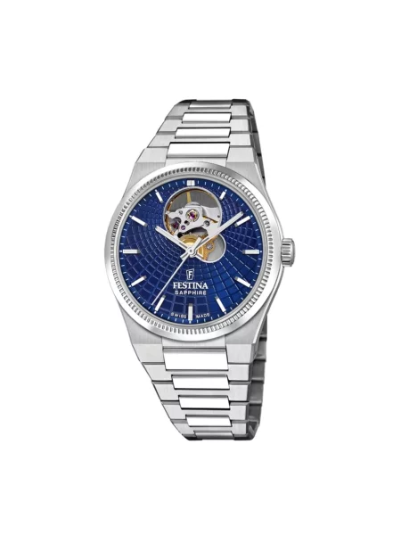 FESTINA Analogové hodinky Automatic watch Rivé Swiss Made' modrá