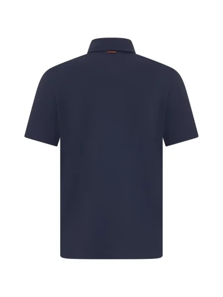 Scurt tricou polo Zegna albastru