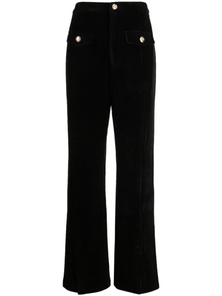 Pantaloni B+ab de catifea cord plisate negru