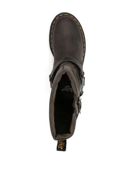 Bőr bokacsizma Dr. Martens szürke