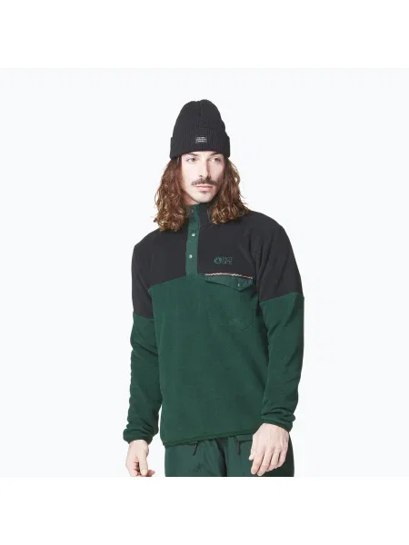 Olcsóbban. Férfi Picture Arcca Fleece ponderosa fenyő/fekete melegítőfelső. Méret: S fekete