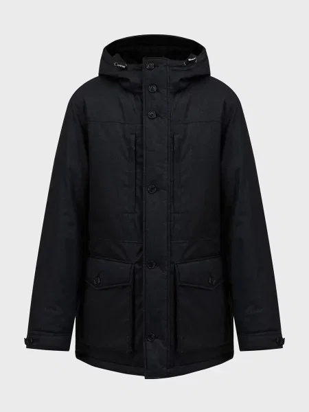 Меланжевая куртка Michael Kors черная