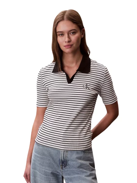 Calvin Klein Jeans Tricou polo Colorat negru