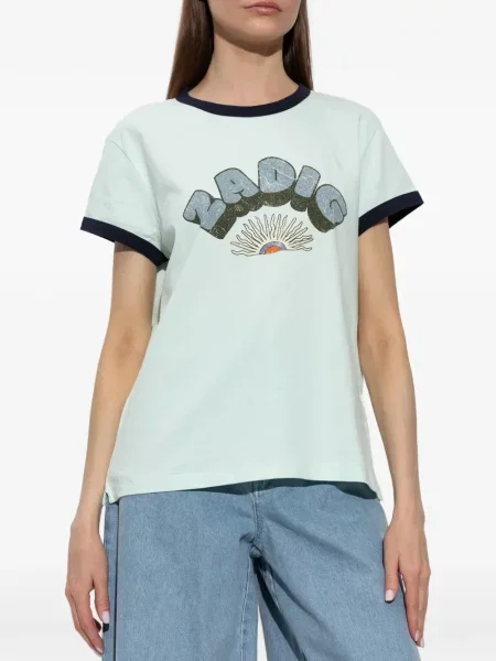 Tricou Zadig&voltaire cu imagine albastru