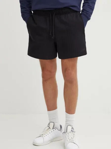 Къси панталони New Balance Athletics French Terry Short 5" Black L черно