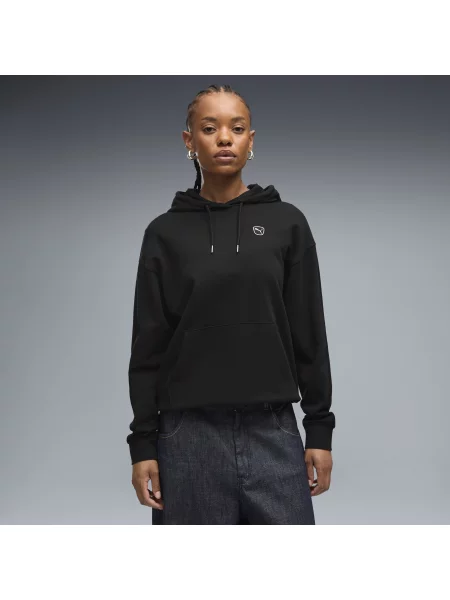 PUMA bluza z kapturem Essentials Elevated OdzieÅ¼ S czarny