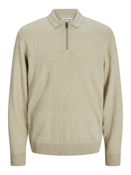 JACK & JONES Pulover JJEEmil taupe gri