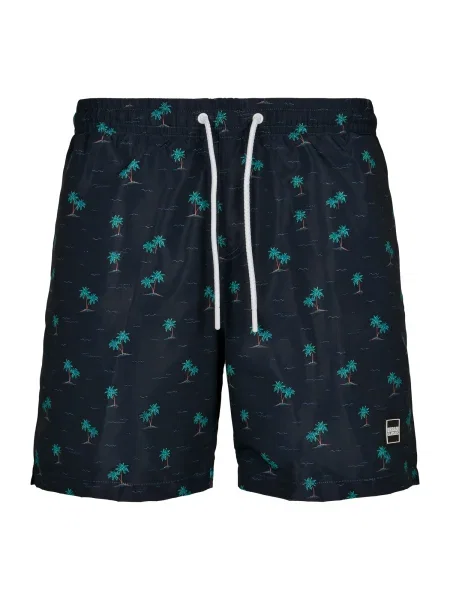 Urban Classics Plavecké šortky noční / mix barev modrá