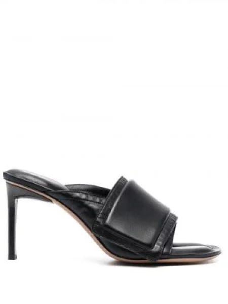 Papuci tip mules Jacquemus din piele negru