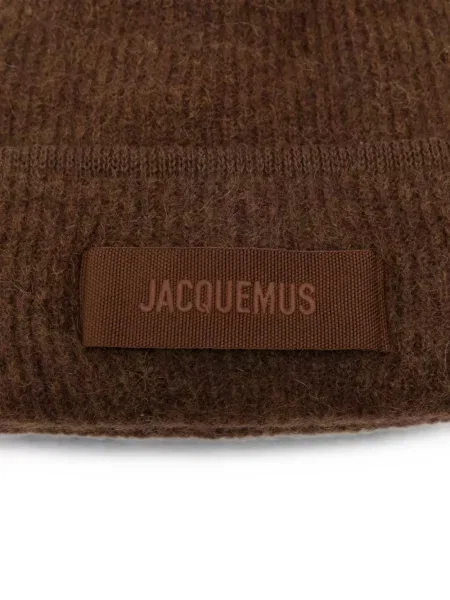 Căciulă Jacquemus cu autograf maro
