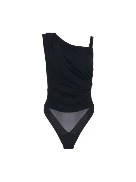 Koszulka Elisabetta Franchi z dżerseju czarna