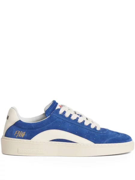 Sneakerși Dsquared2 din piele de căprioară albastru