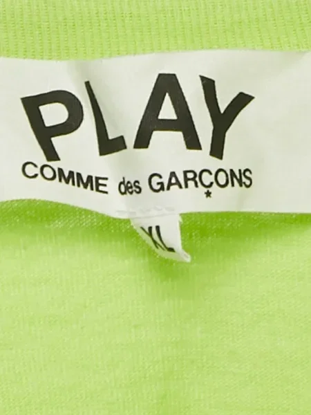 Tricou Comme Des Garçons cu imagine cu motiv cu inimi verde
