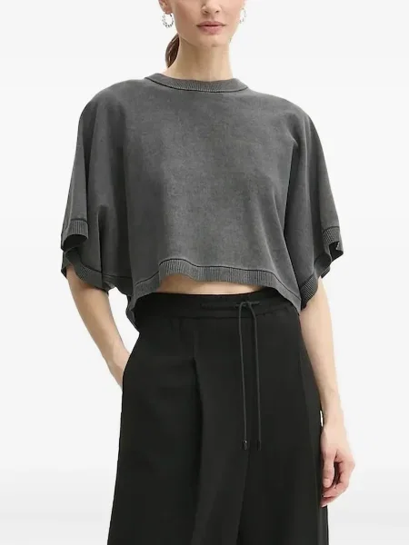 Kožené mini mini šaty Michael Michael Kors na ramínka bílé