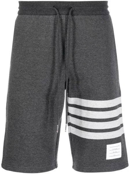 Pantaloni scurți Thom Browne cu dungi gri