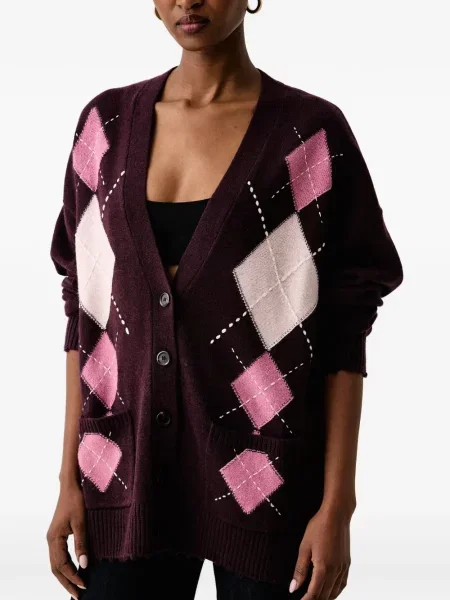Cardigan Pinko de lână violet