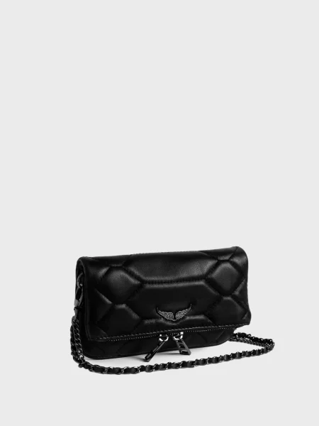Кожаный клатч Zadig&voltaire черный
