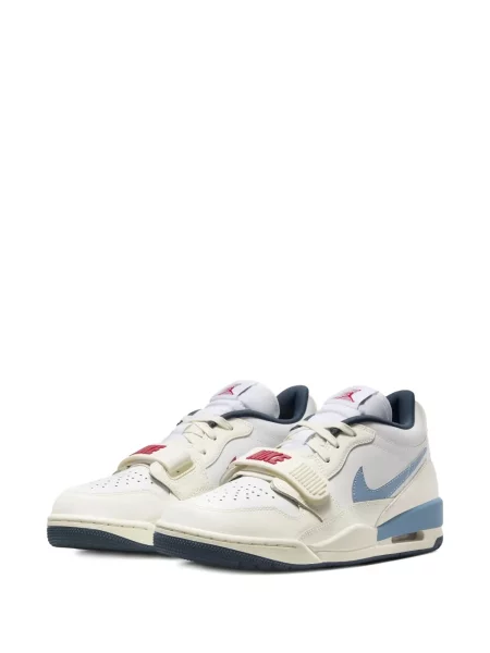Sneakerși Jordan cu bretele alb