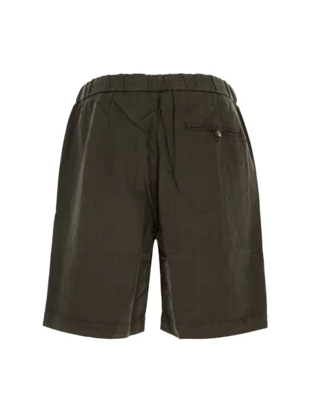 Frescobol Carioca Szorty Mężczyzna Felipe Herringbone Drawstring Shorts zielony