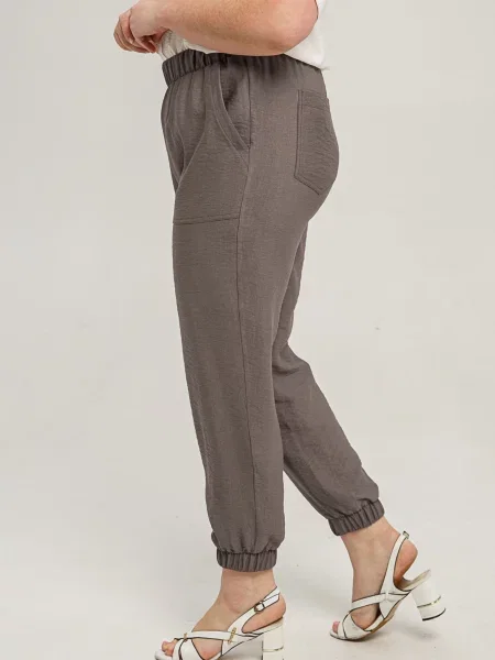 Лляні Штани повсякденні All Posa мокко