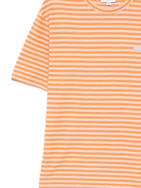 Tricou Lacoste cu dungi portocaliu